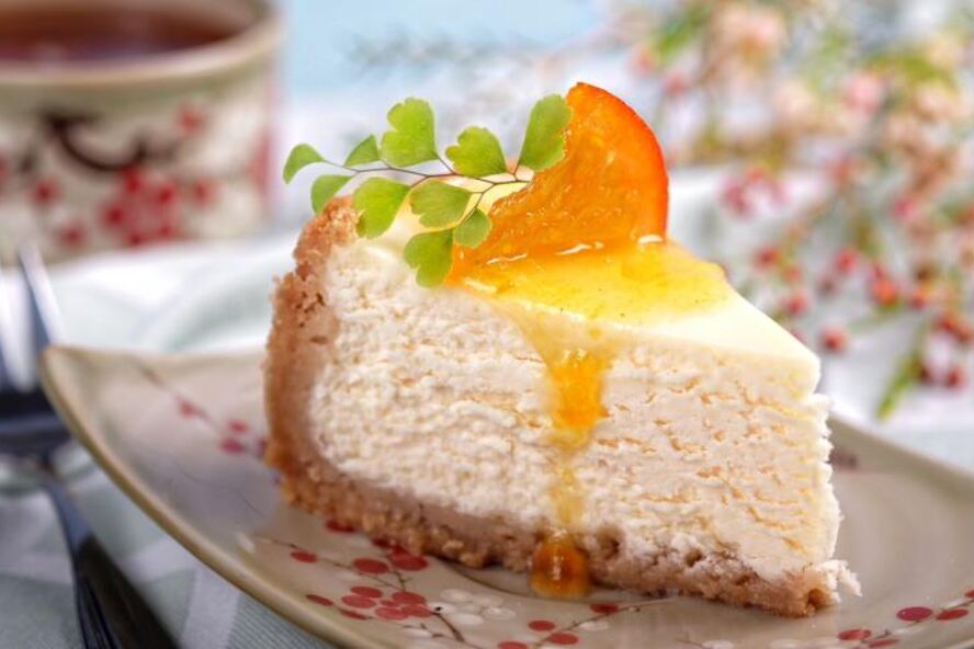 Рецепт домашнего чизкейка с апельсиновым соусом