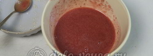 клубничный чизкейк с творогом без выпечки. Шаг 14