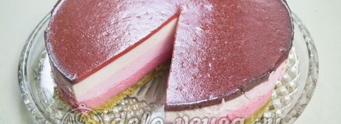 клубничный чизкейк с творогом без выпечки. Шаг 16