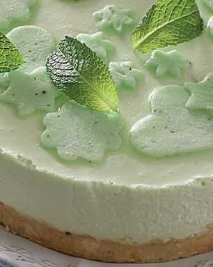 Творожный чизкейк с зеленым чаем