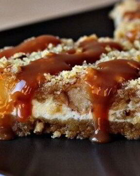 Яблочный чизкейк с хлопьями