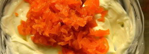 закусочные мини-чизкейки со слабосоленой семгой. Шаг 8