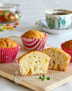 Кексы на кефире и маргарине