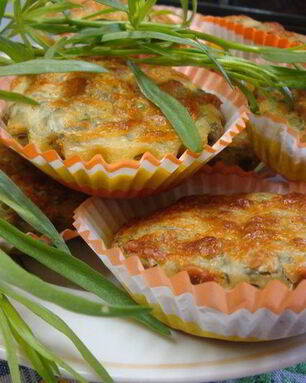 Кексы с кинзой и тархуном