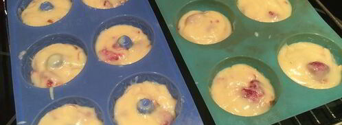 кексы с малиной и миндалем. Шаг 6