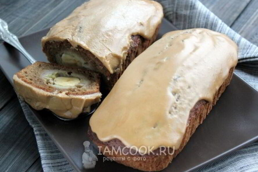 Рецепт кофейного кекса с целым бананом