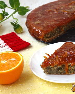 Маково-апельсиновый кекс