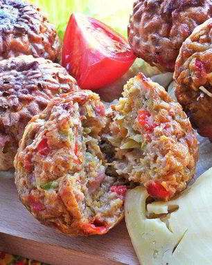 Несладкие кексы с кабачком и тыквой