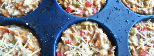 несладкие кексы с кабачком и тыквой. Шаг 14