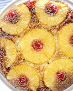 Перевернутый ананасовый кекс