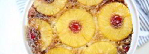 перевернутый ананасовый кекс. Шаг 7