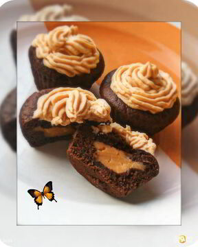 Шоколадные кексы с пудингом