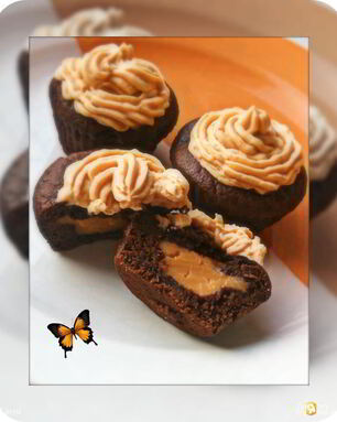 Шоколадные кексы с пудингом