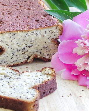 Сочный творожный кекс с маком