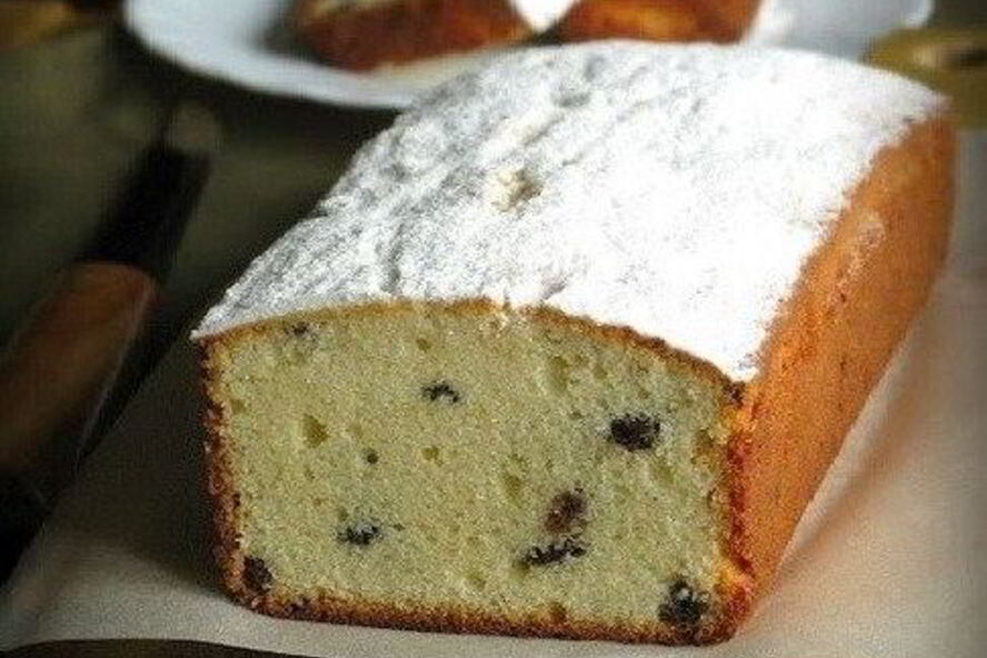Рецепт творожного кекса с изюмом