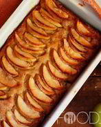 Творожный кекс с яблоками