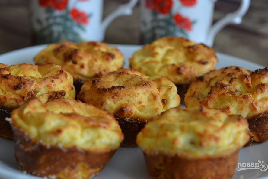 Рецепт творожных кексов с изюмом
