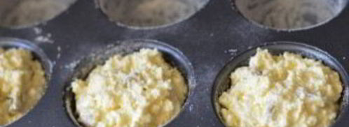 творожные кексы с изюмом. Шаг 3