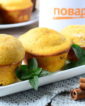 Тыквенно-кукурузные кексики