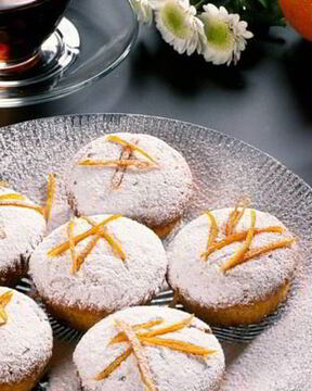 Воздушные апельсиновые кексики