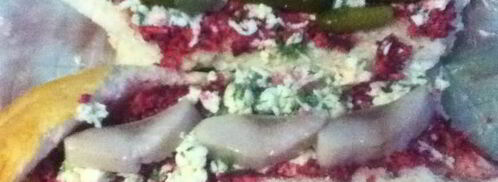 фаршированный багет — шуба в шубе. Шаг 11