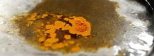 кукурузный хлеб с колбасой и яблоками. Шаг 7