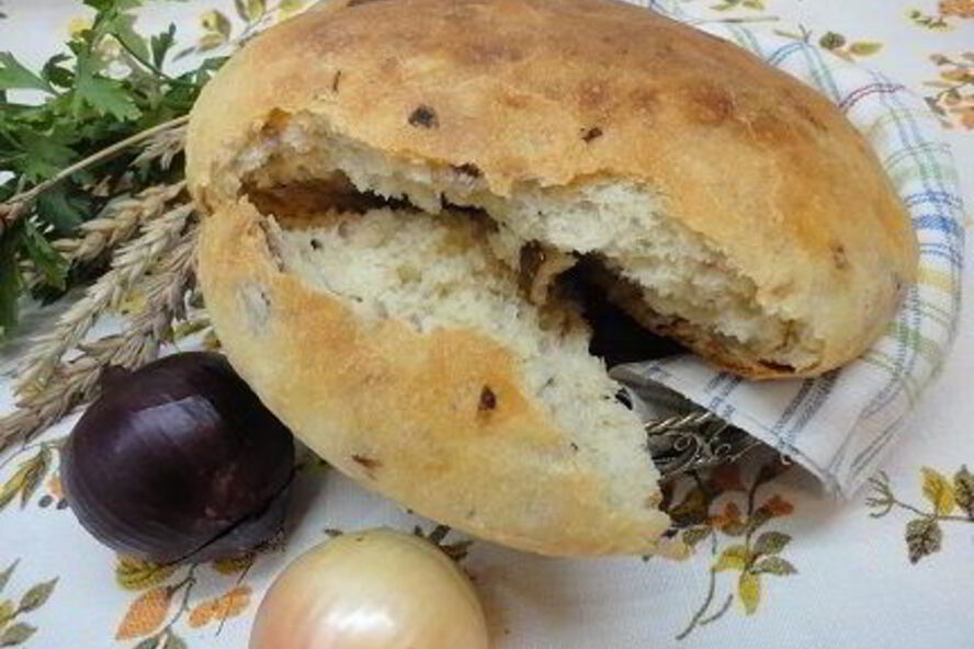 Рецепт лукового хлеба