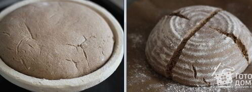 ржаной хлеб на темном пиве и на ржаной закваске. Шаг 5