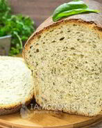 Шпинатный хлеб с цельнозерновой мукой в духовке