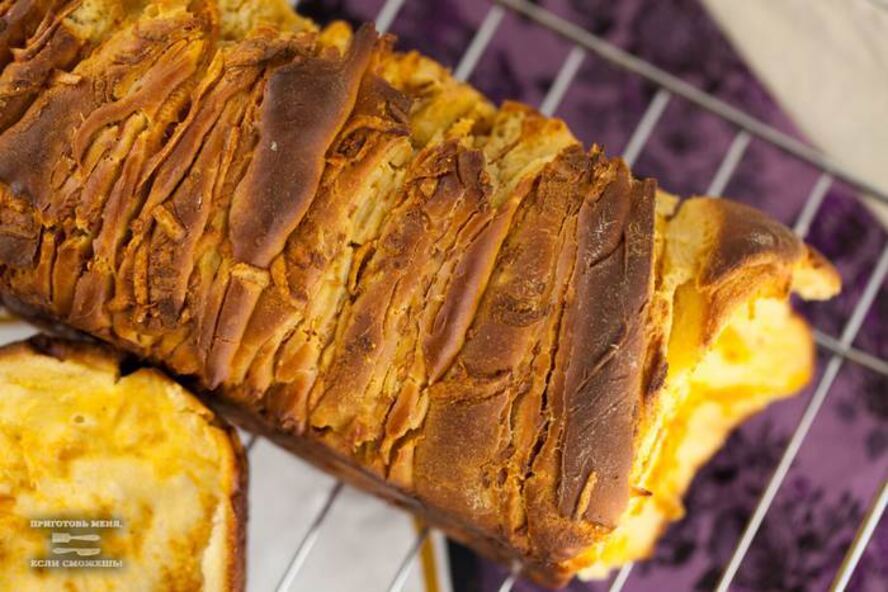 Рецепт сырного хлеба на белом вине