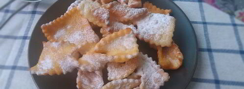 хворост на желтках. Шаг 6