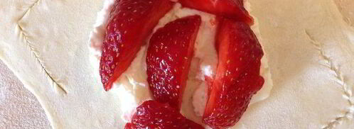 конвертики с клубникой. Шаг 6