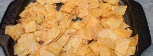 домашние чипсы из лаваша в духовке. Шаг 5