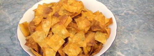 домашние чипсы из лаваша в духовке. Шаг 6