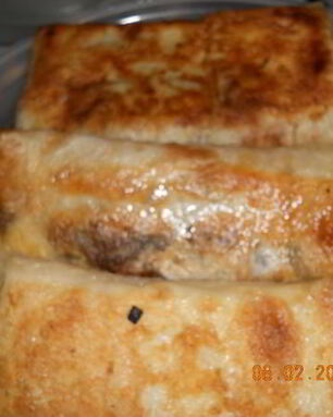 Грибы в лаваше