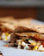 Кесадилья в духовке из лаваша