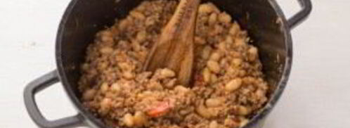 конвертики с фаршем и фасолью в лаваше. Шаг 5