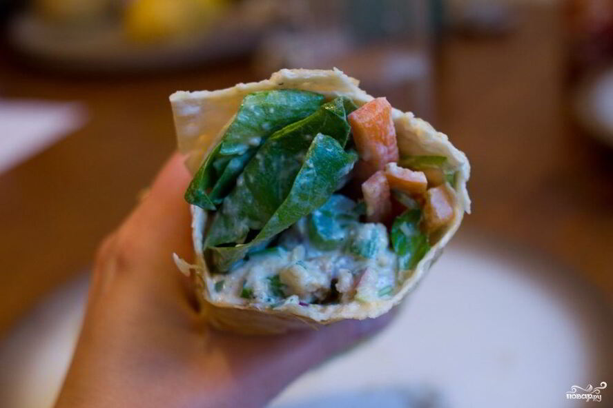 Рецепт лаваша без сыра