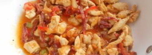 лаваш обжаренный с начинкой. Шаг 3