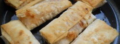 лаваш обжаренный с начинкой. Шаг 5