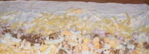 лаваш с курицей и яйцом. Шаг 5