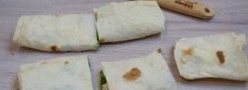 лаваш с начинкой, запеченный в духовке. Шаг 6