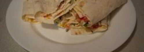 лаваш с начинкой, жаренный на сковороде. Шаг 5