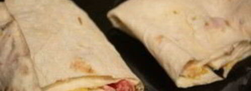 лаваш с начинкой, жаренный на сковороде. Шаг 6