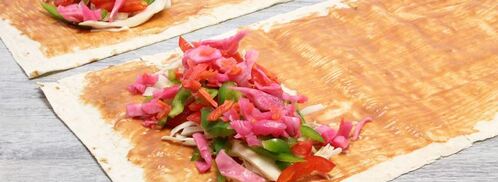 лаваш с овощами. Шаг 8