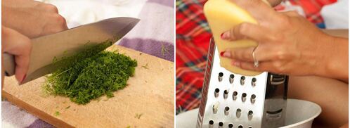 лаваш с сыром и помидорами на гриле. Шаг 3