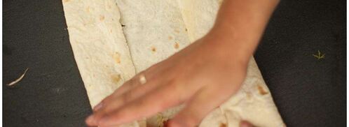 лаваш с сыром и помидорами на гриле. Шаг 8