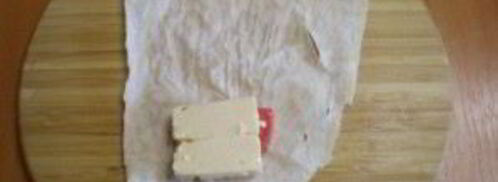 лаваш с сыром и помидорами на костре. Шаг 4