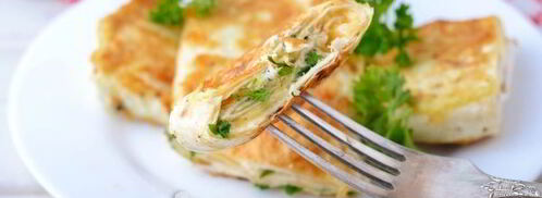 лаваш с сыром на сковороде. Шаг 14