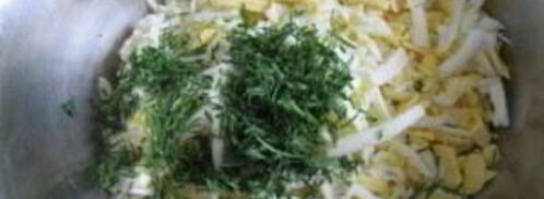 лаваш с сыром, яйцом и зеленью. Шаг 6